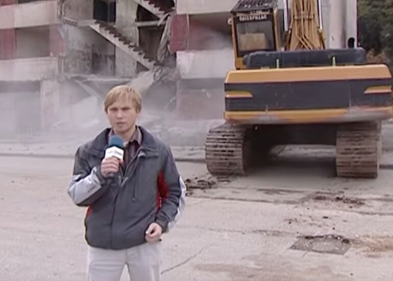 Demolácia obytných blokov Lunik IX Košice