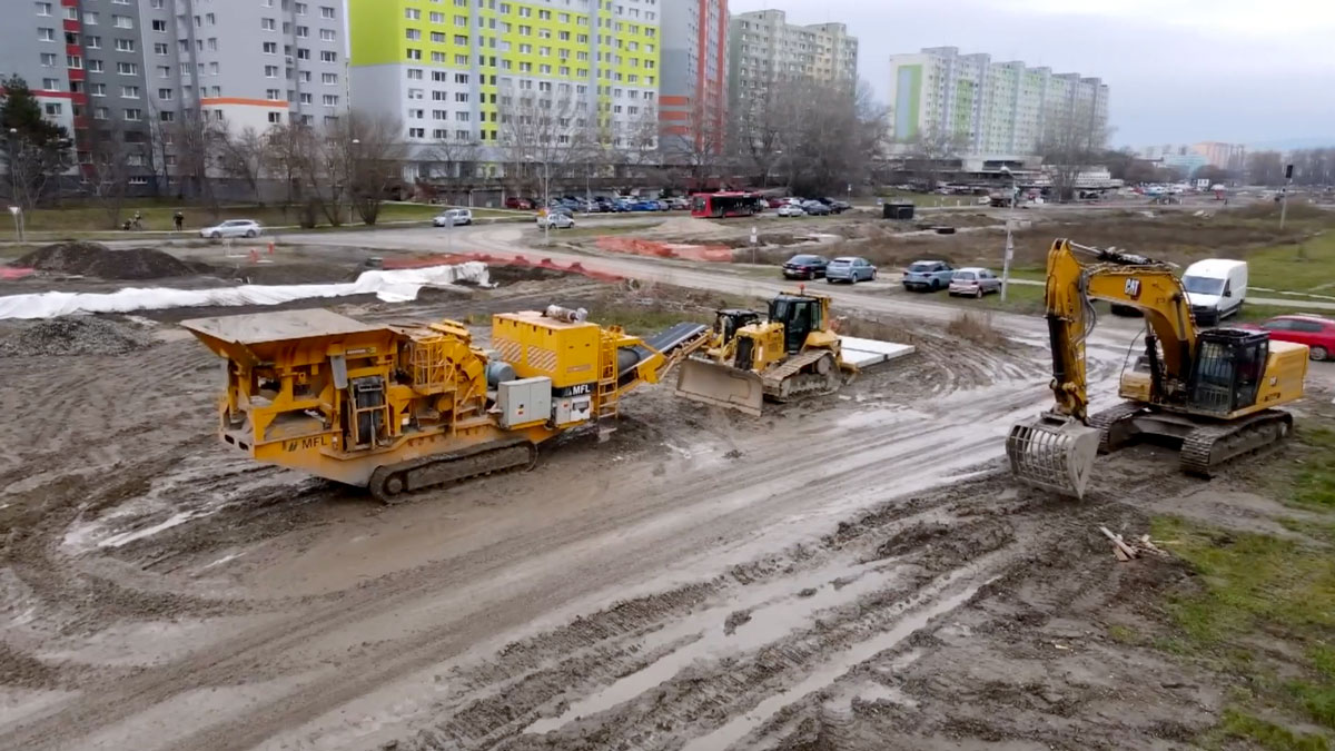 Demolácia depa metra - Bratislava